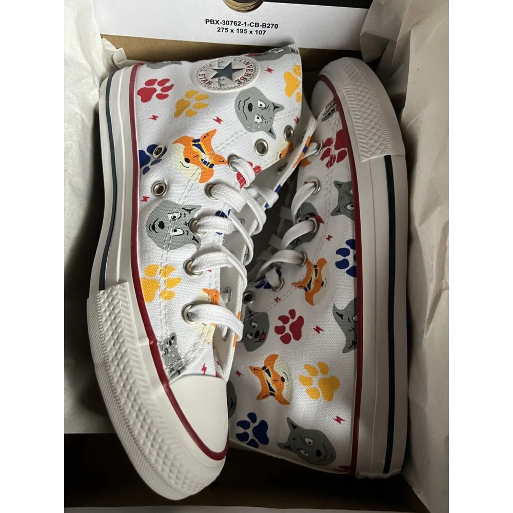 Converse CTAS HI White Cute Fox Foot Youth 5